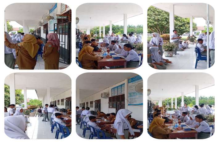 PEMERIKSAAN KESEHATAN DARI PUSKESMAS TELUK PANJI KEPADA SISWA-SISWI SMAN 2 KAMPUNG RAKYAT